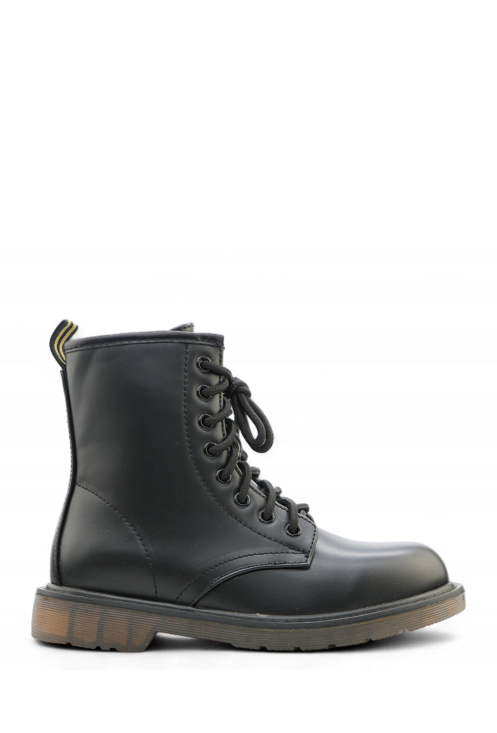 Uma Lace-Up Combat Boots - Black