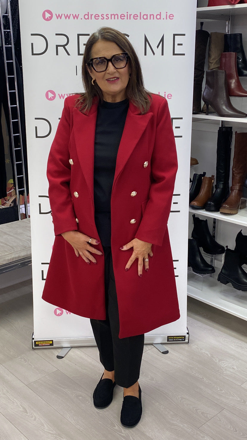 JADE COAT - BURGUNDY