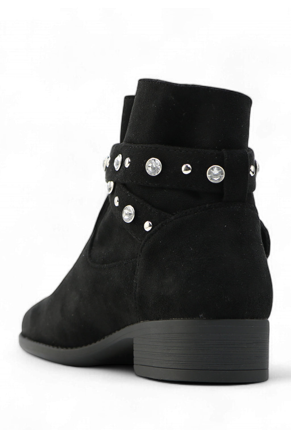 Peggy Black Embellished Ankle Boots