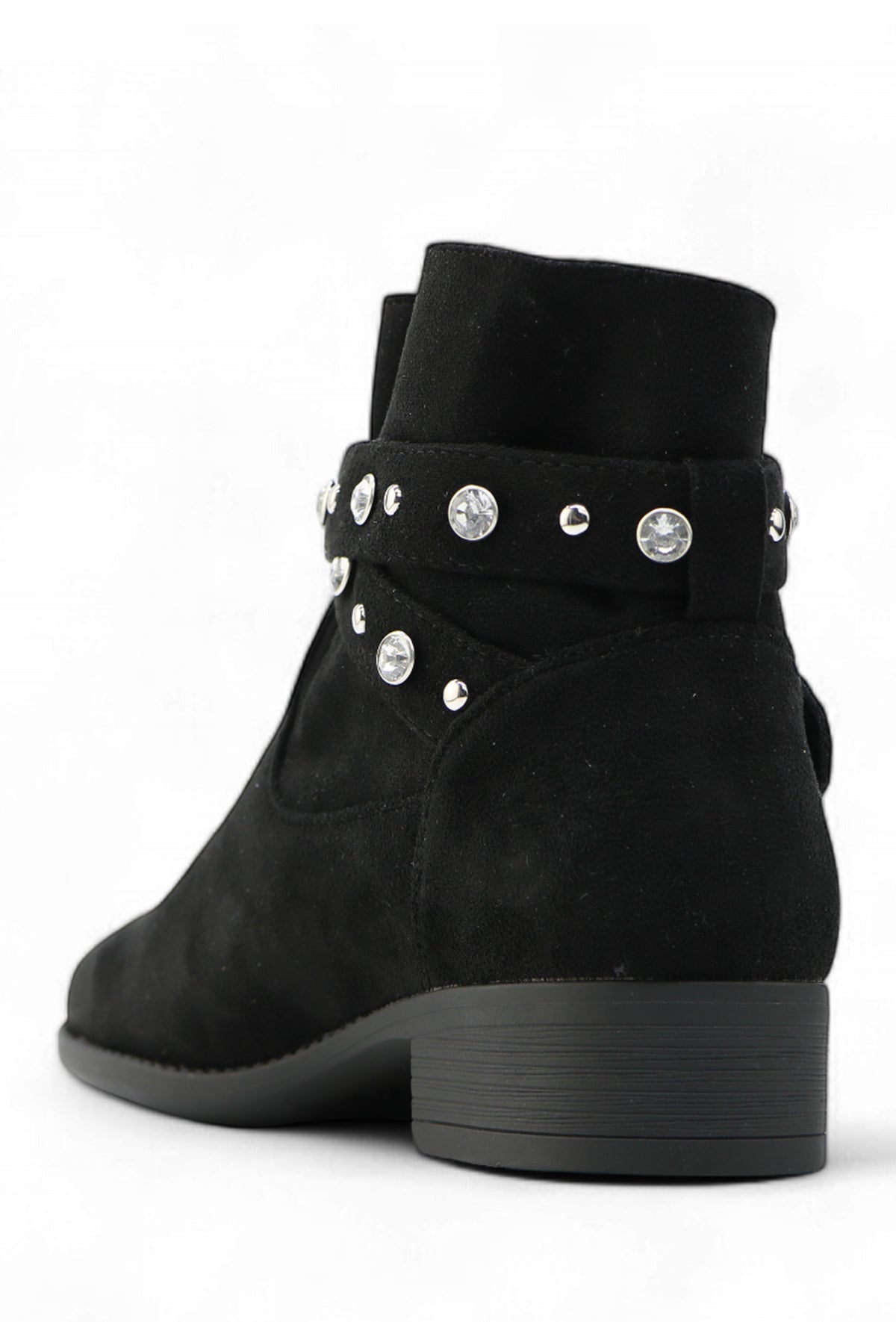 Peggy Black Embellished Ankle Boots