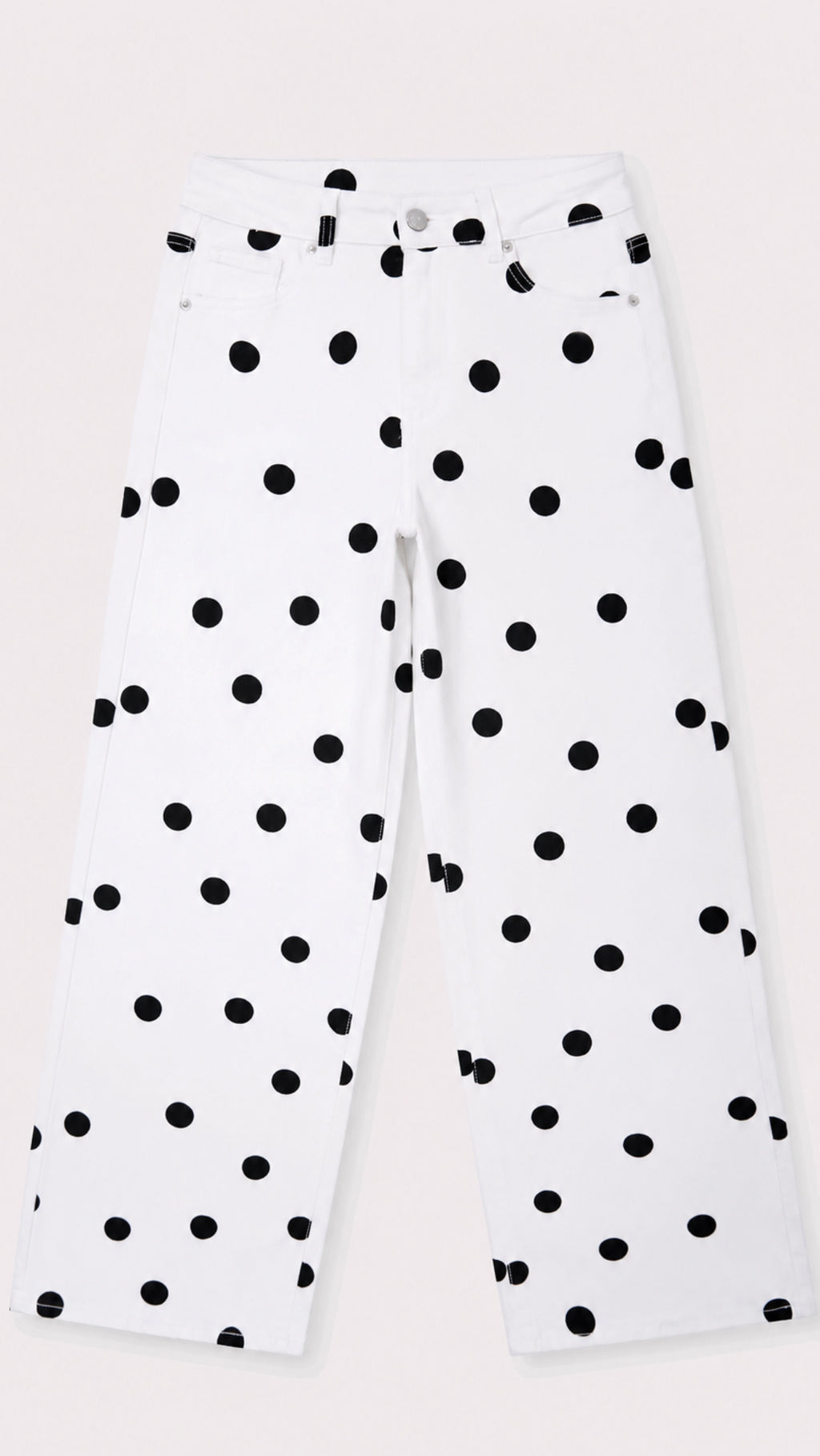 Megan Polka Dot Wide Leg Jeans