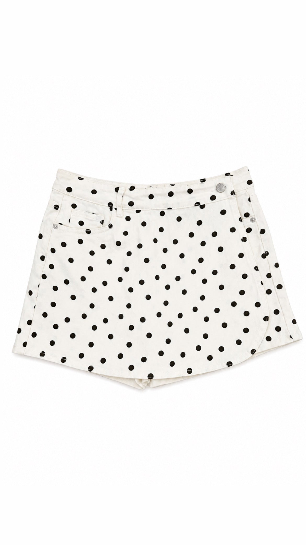 Andrea Polka Dot Skort – Cream Wrap Style