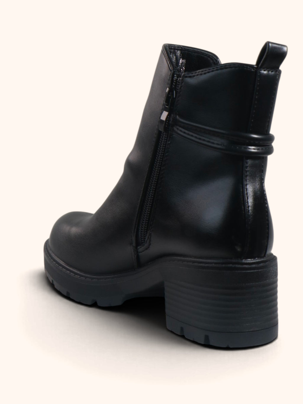 Primrose Buckle Detail Chelsea Ankle Boots - Black