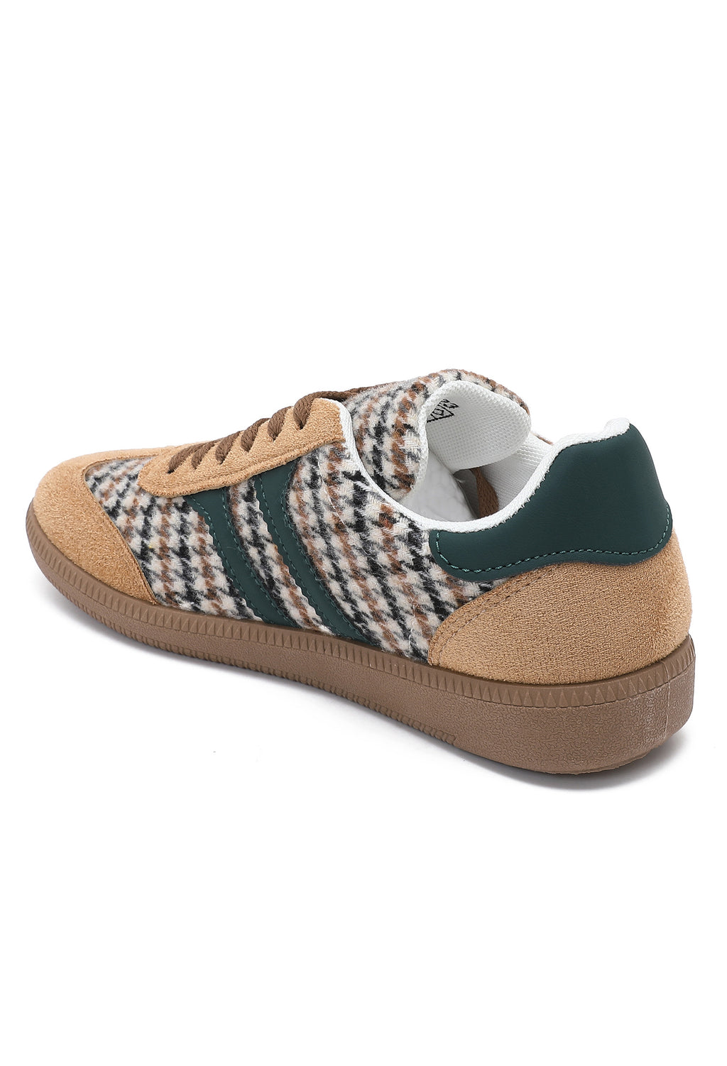 Isabel Check Trainers – Camel