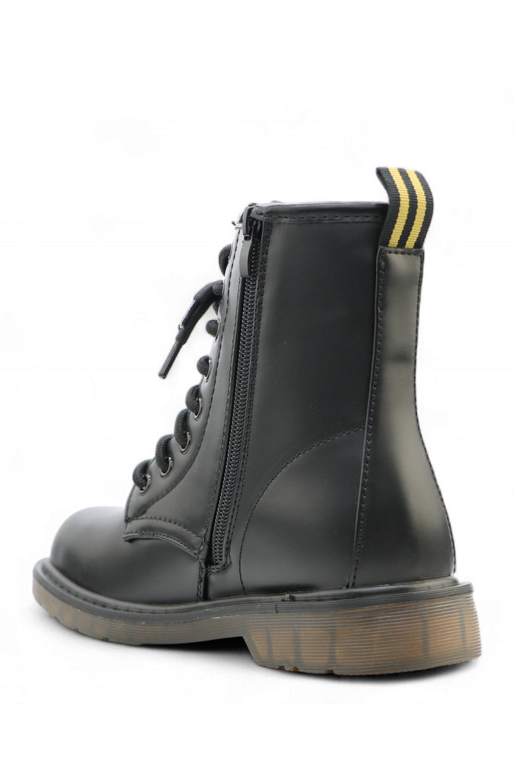 Uma Lace-Up Combat Boots - Black