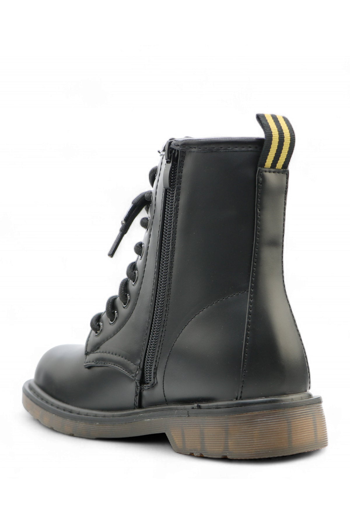 Uma Lace-Up Combat Boots - Black