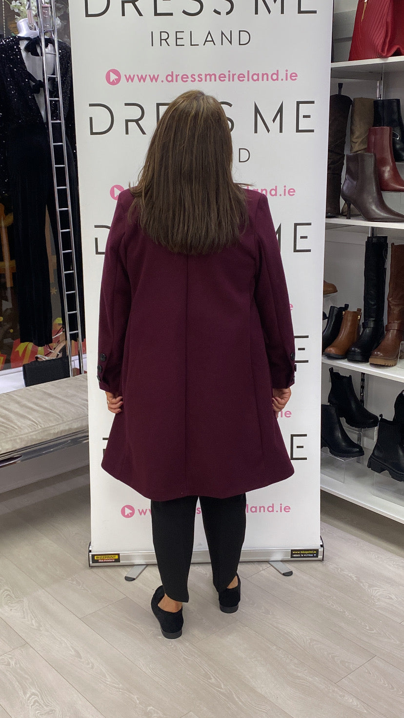 KELLY COAT - PLUMB