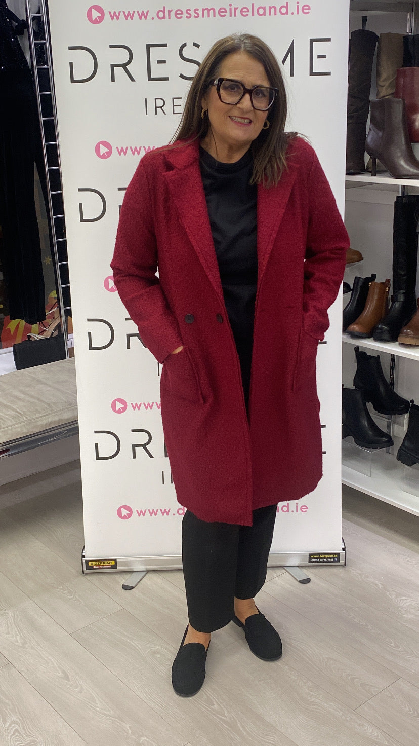 MEGAN JACKET - BURGUNDY