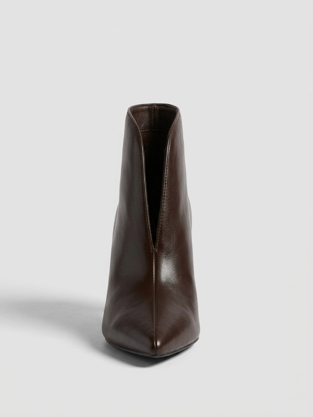 Cressida Pointed-Toe Heeled Ankle Boots – Brown