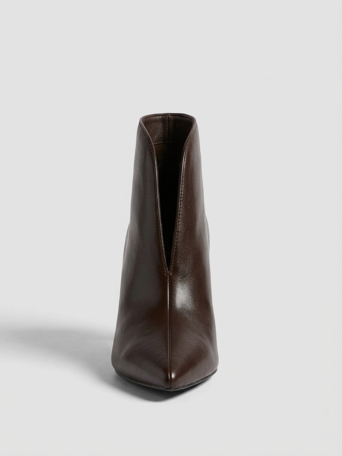 Cressida Pointed-Toe Heeled Ankle Boots – Brown