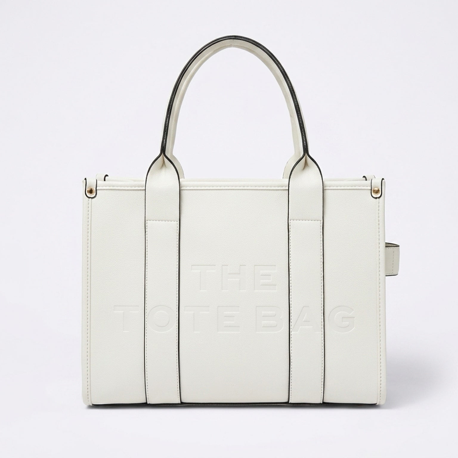 RIA Structured Tote Bag - White