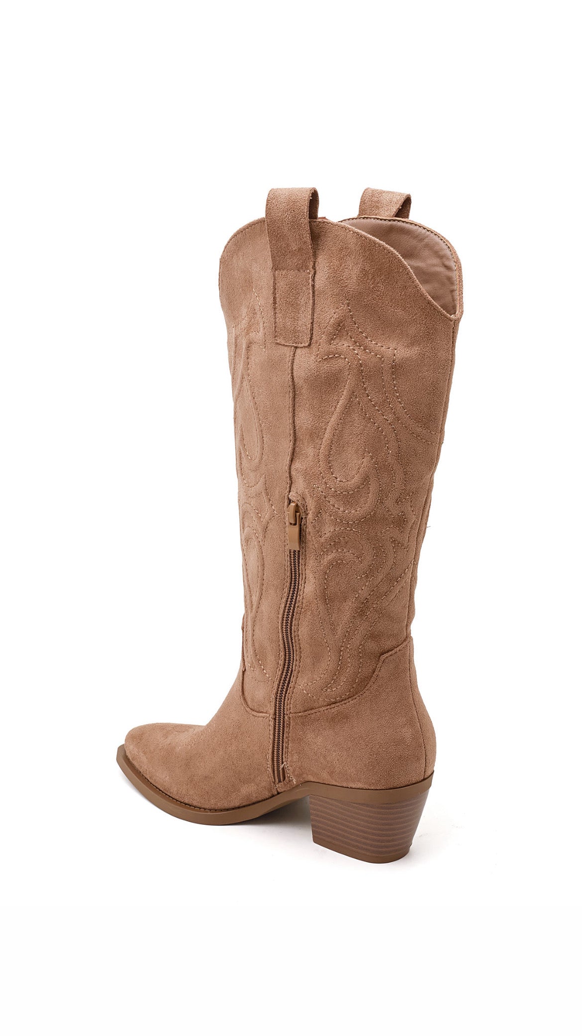 ROSIE COWBOY WESTERN BOOTS - CAMEL
