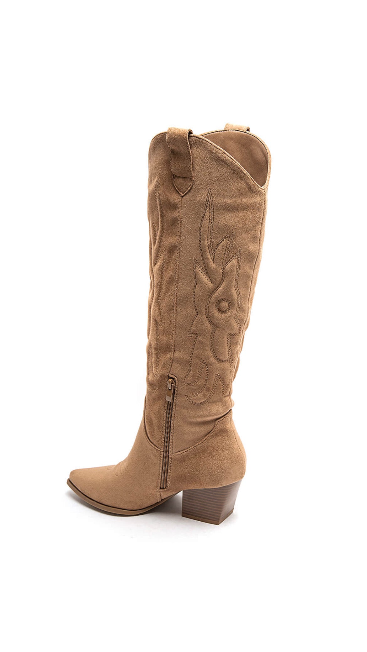 EVE COWBOY WESTERN BOOTS - CAMEL