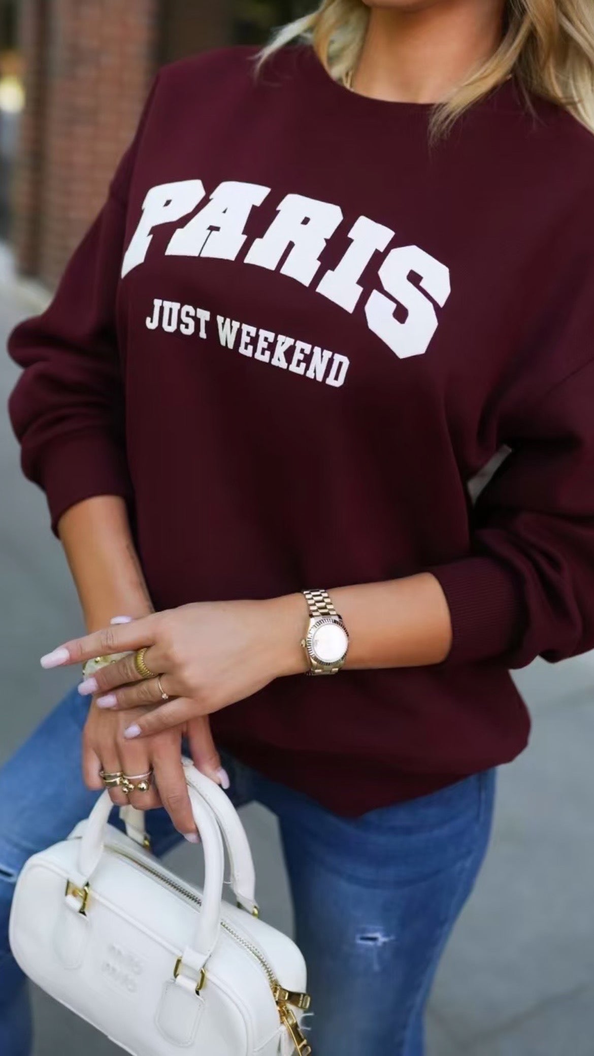 ELLA JUMPER - BURGUNDY