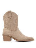 Sadie Western Boot - Khaki
