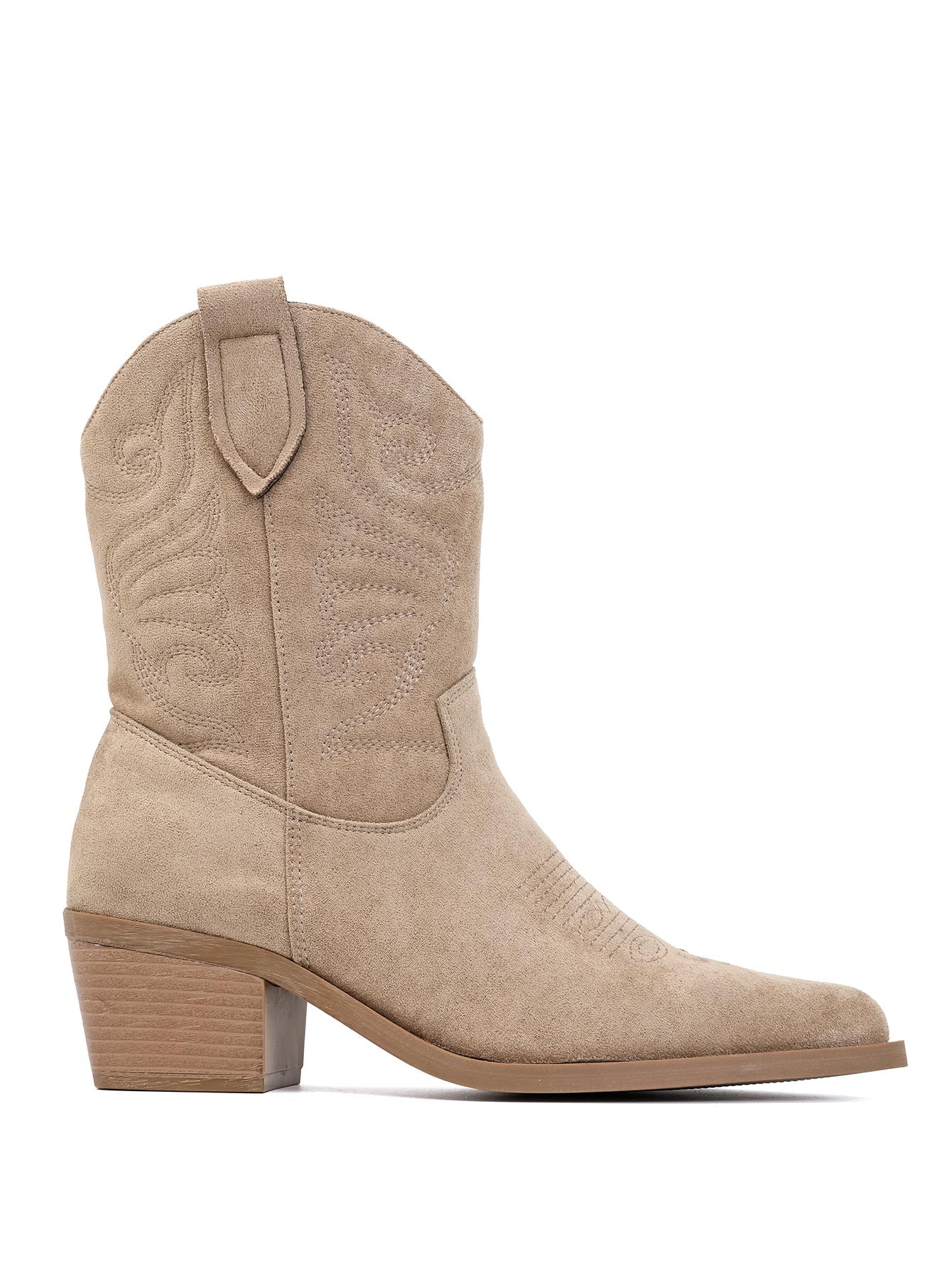 Sadie Western Boot - Khaki