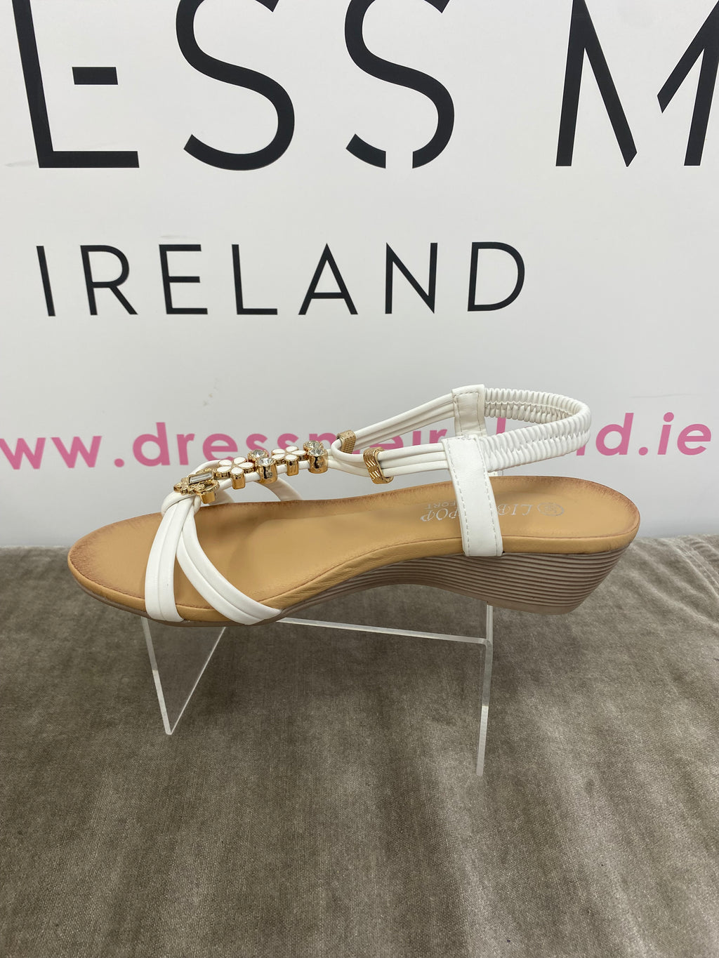 SHAYNA SANDAL- WHITE