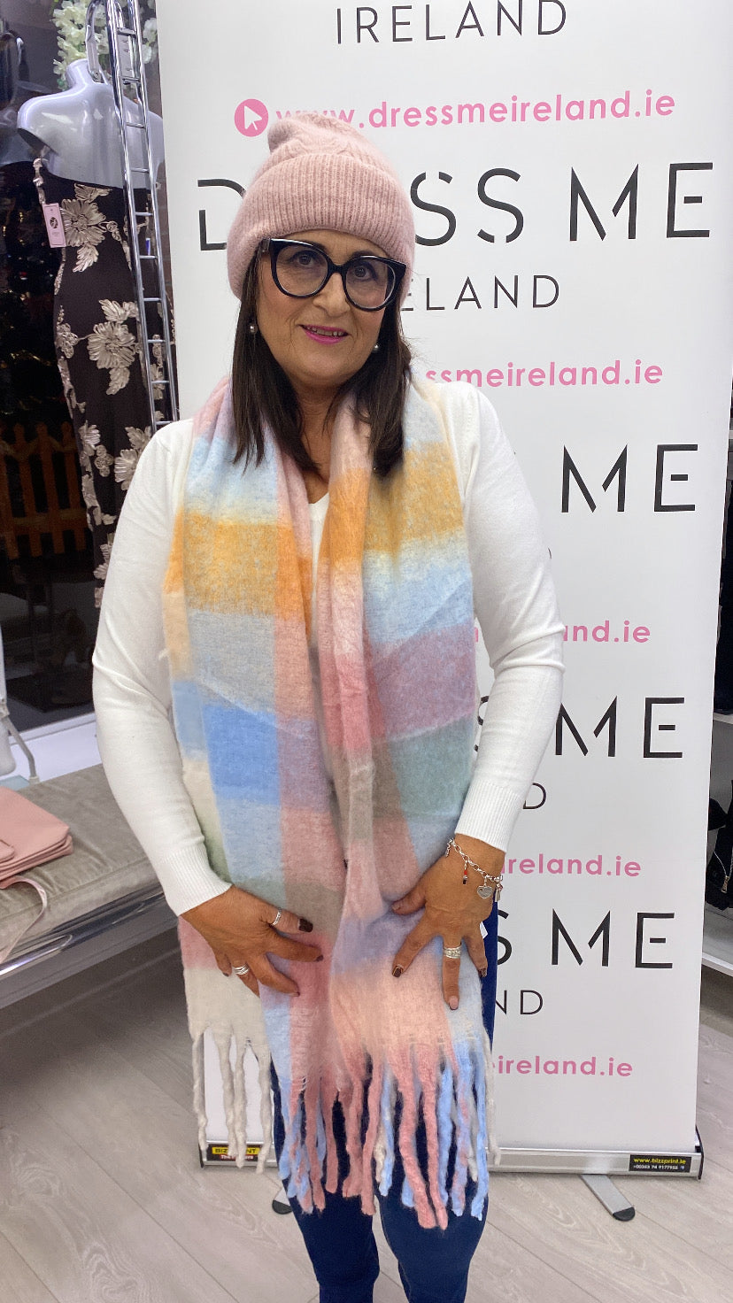 LANA SCARF - BLUE/PINK