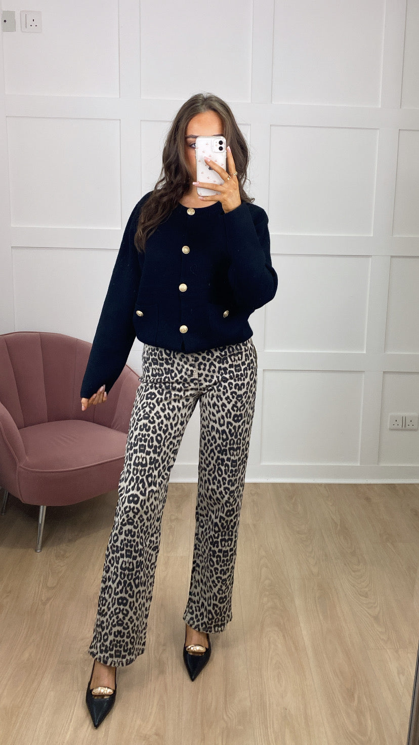 VALERIE BLACK CARDIGAN