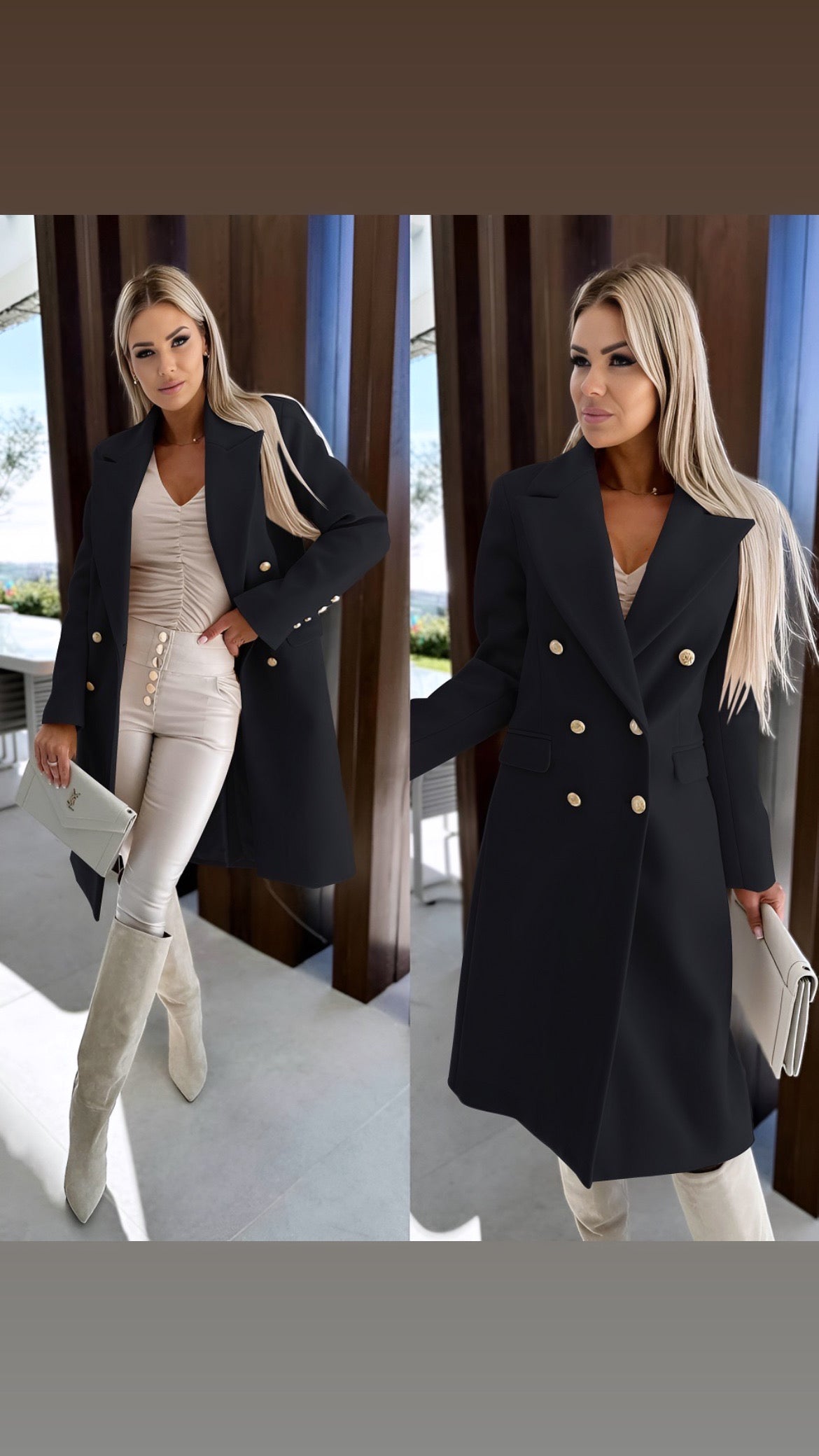 JADE COAT - BLACK