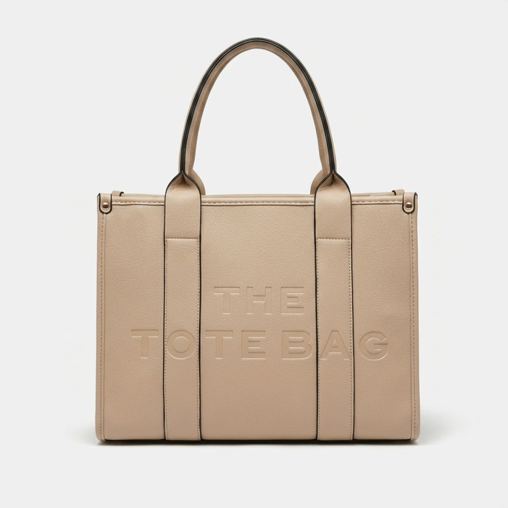 RIA Structured Tote Bag - Taupe