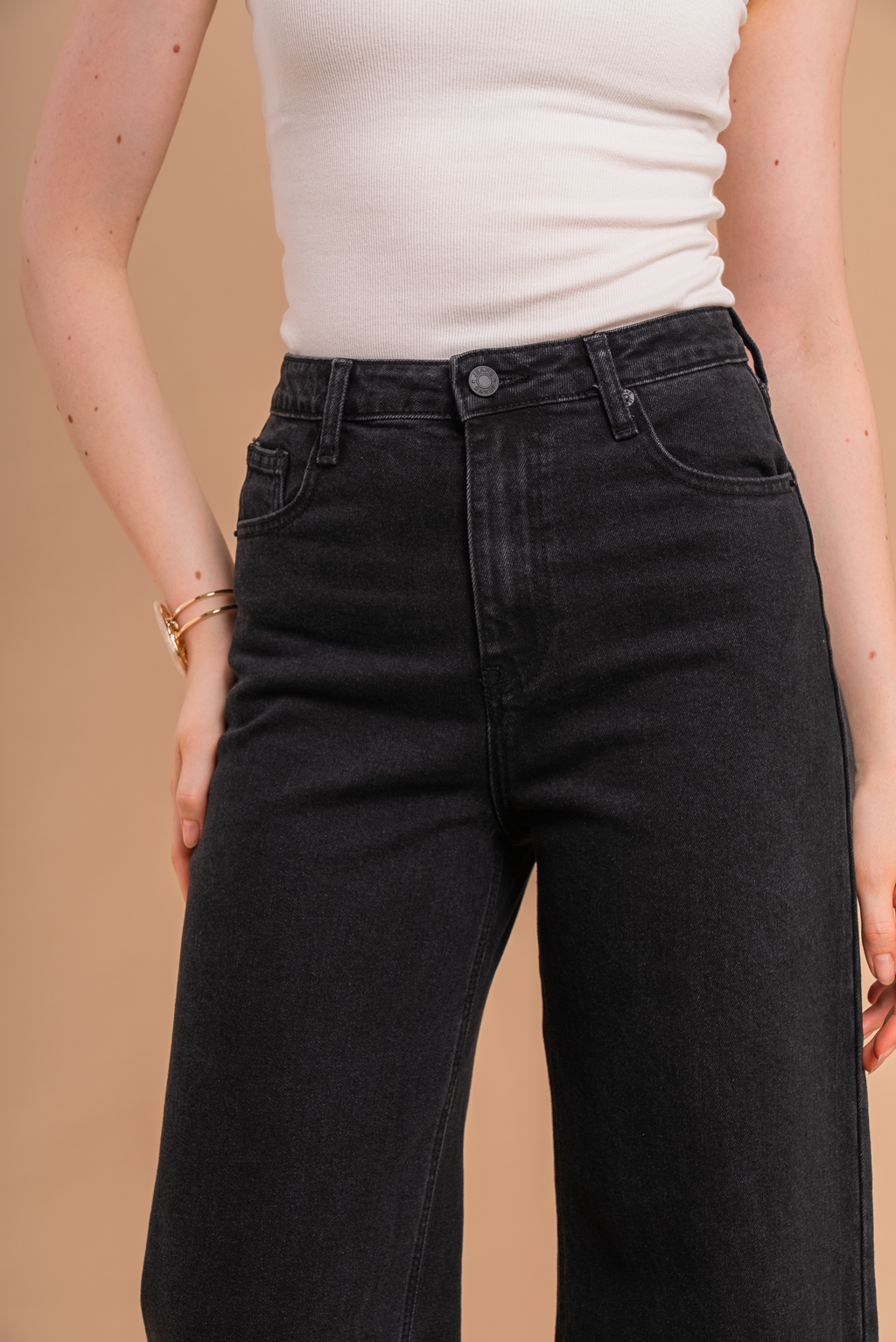 Bonnie Black Wide Leg Jeans