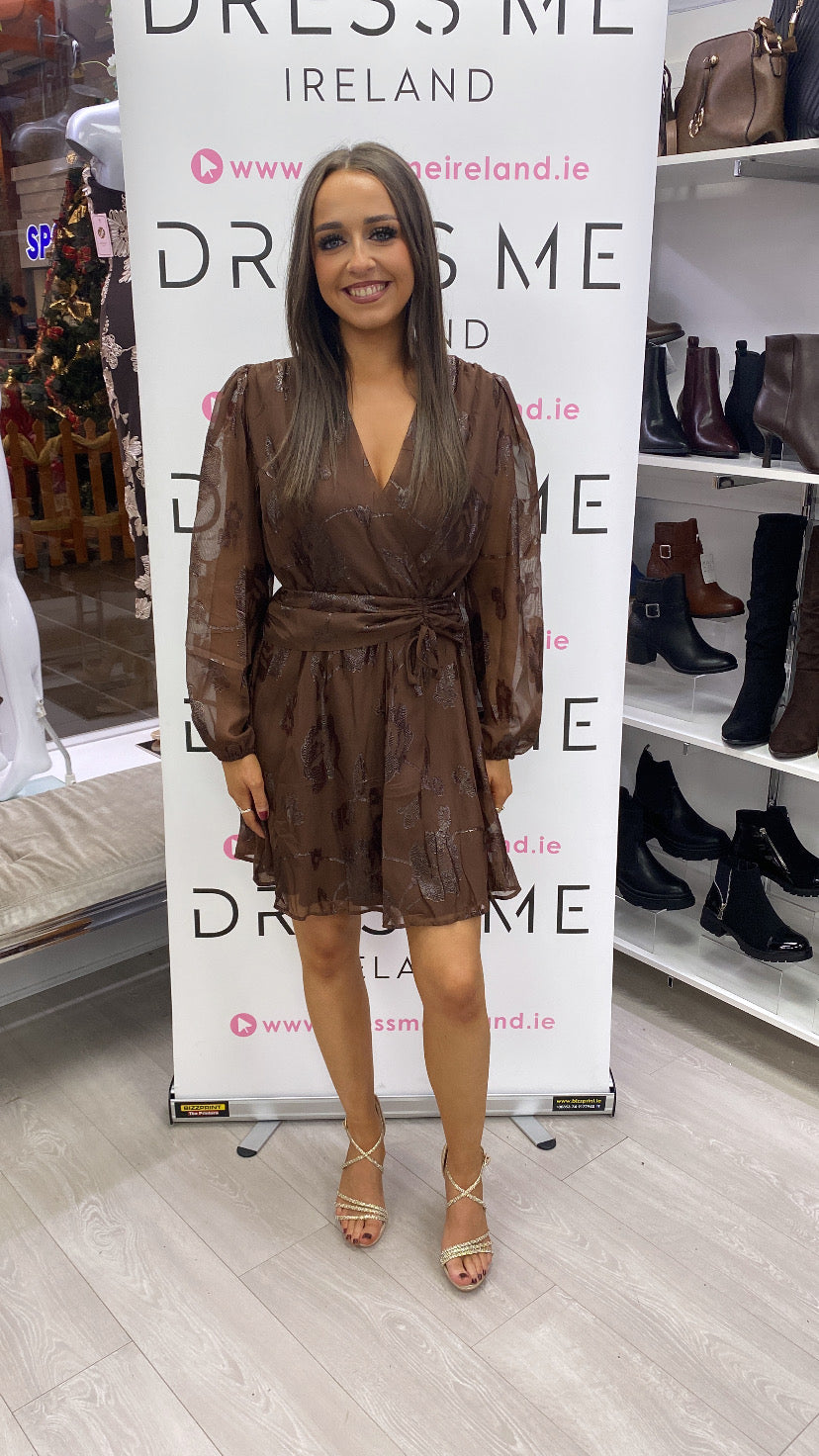 NADIA DRESS - BROWN