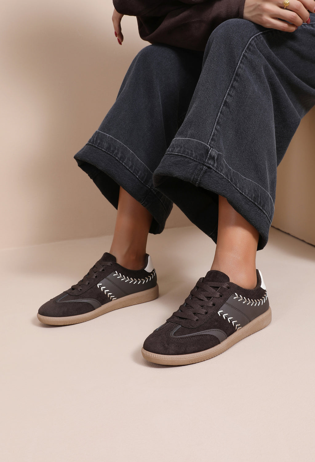 Kenzie Trainers – Brown