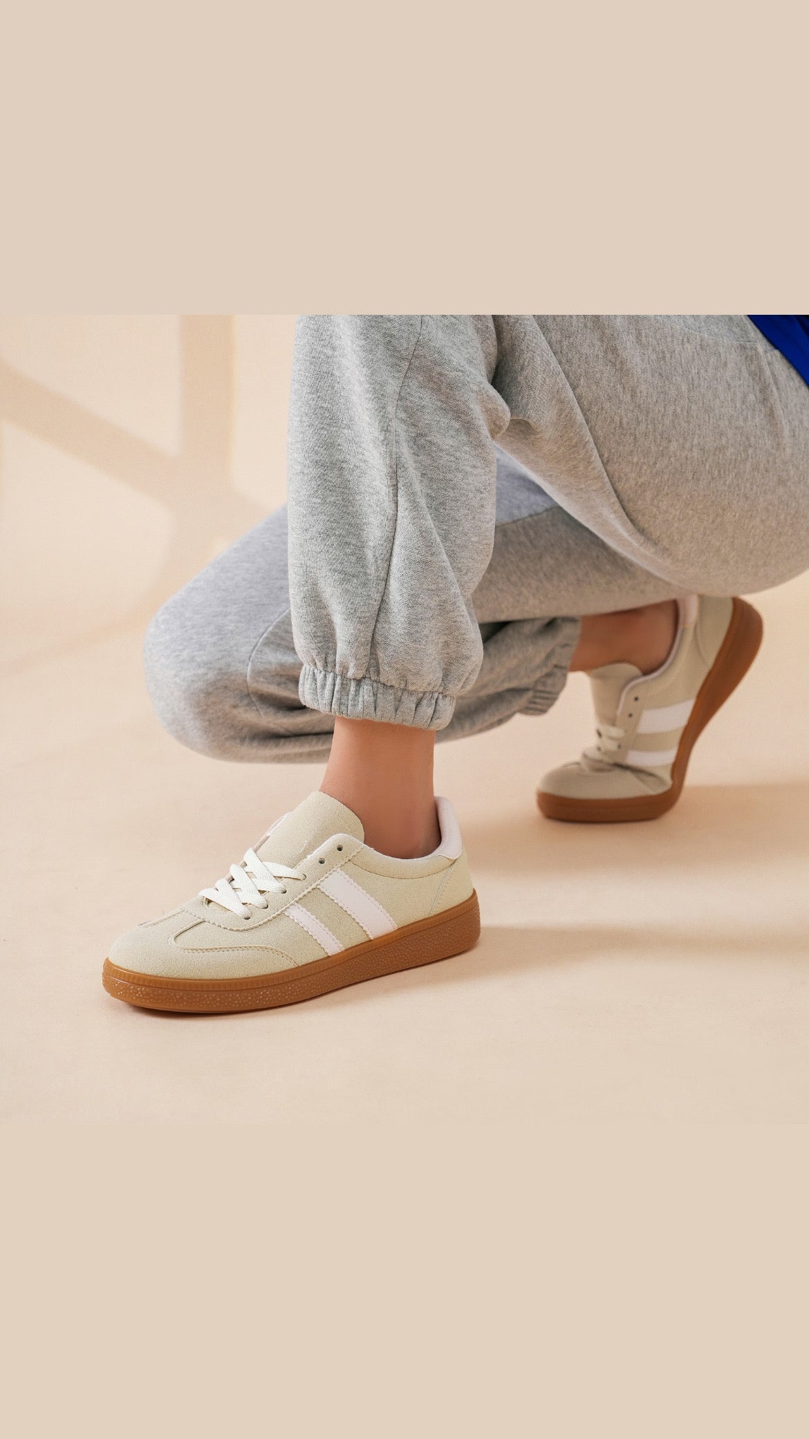EMILY TRAINERS - BEIGE