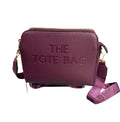 The Tote Bag Crossbody Wine Everyday Double-Zip Shoulder Bag