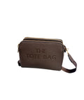 The Tote Bag Crossbody Brown Everyday Double-Zip Shoulder Bag