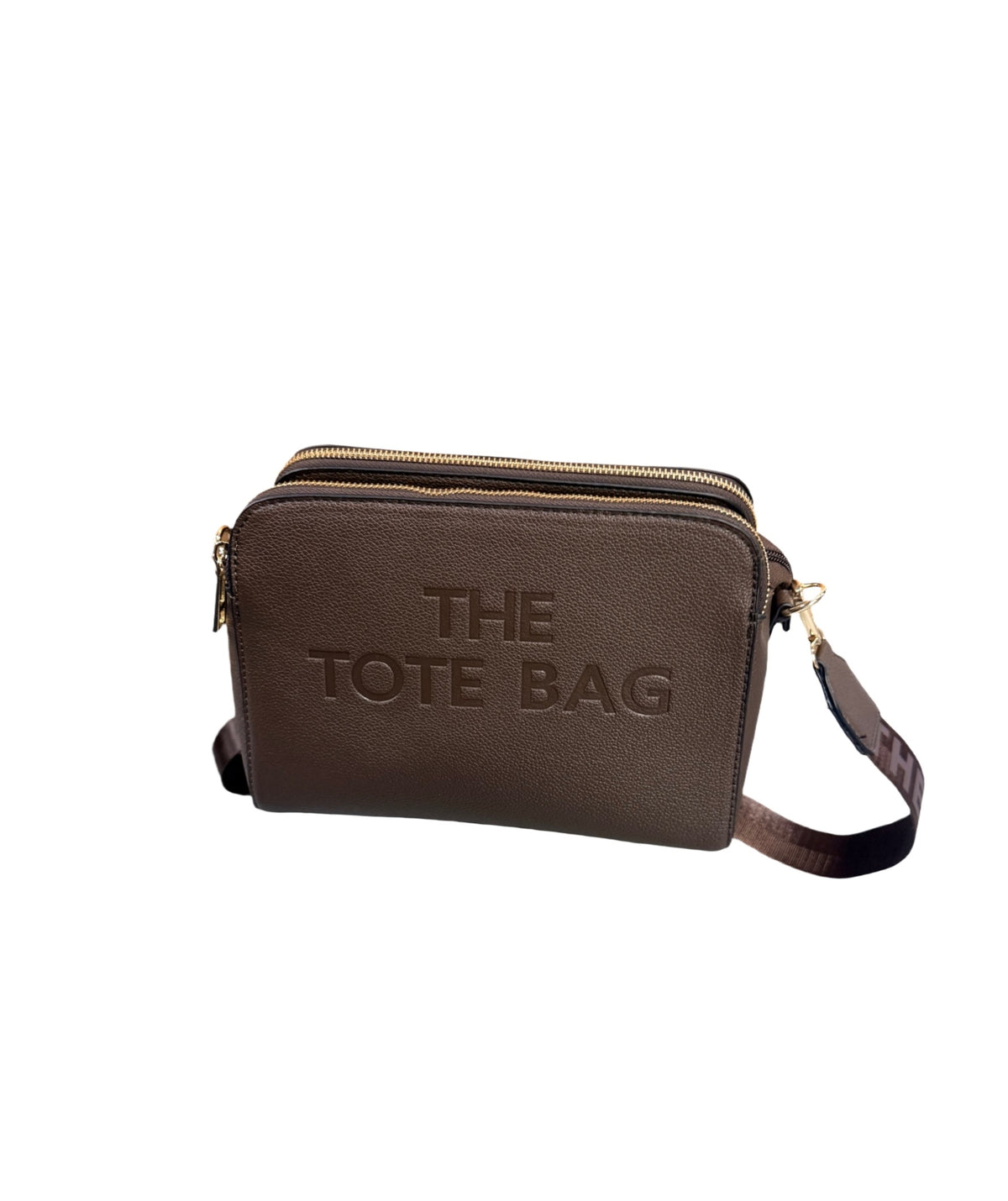 The Tote Bag Crossbody Brown Everyday Double-Zip Shoulder Bag