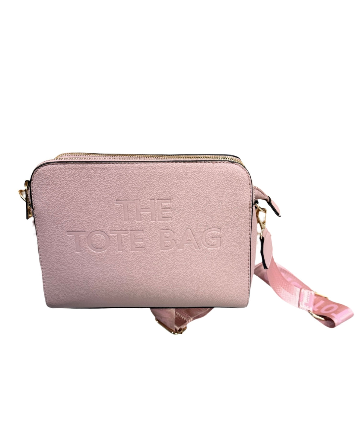 The Tote Bag Crossbody Pink Everyday Double-Zip Shoulder Bag