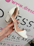 DEMI HEEL IN WHITE