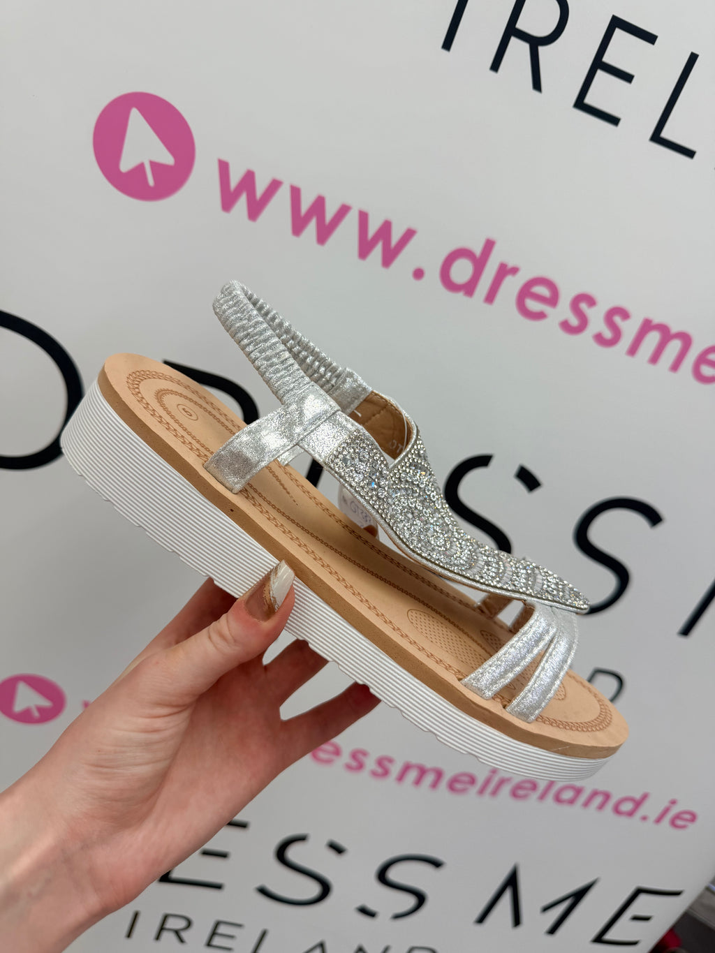 POSY SANDAL IN SILVER
