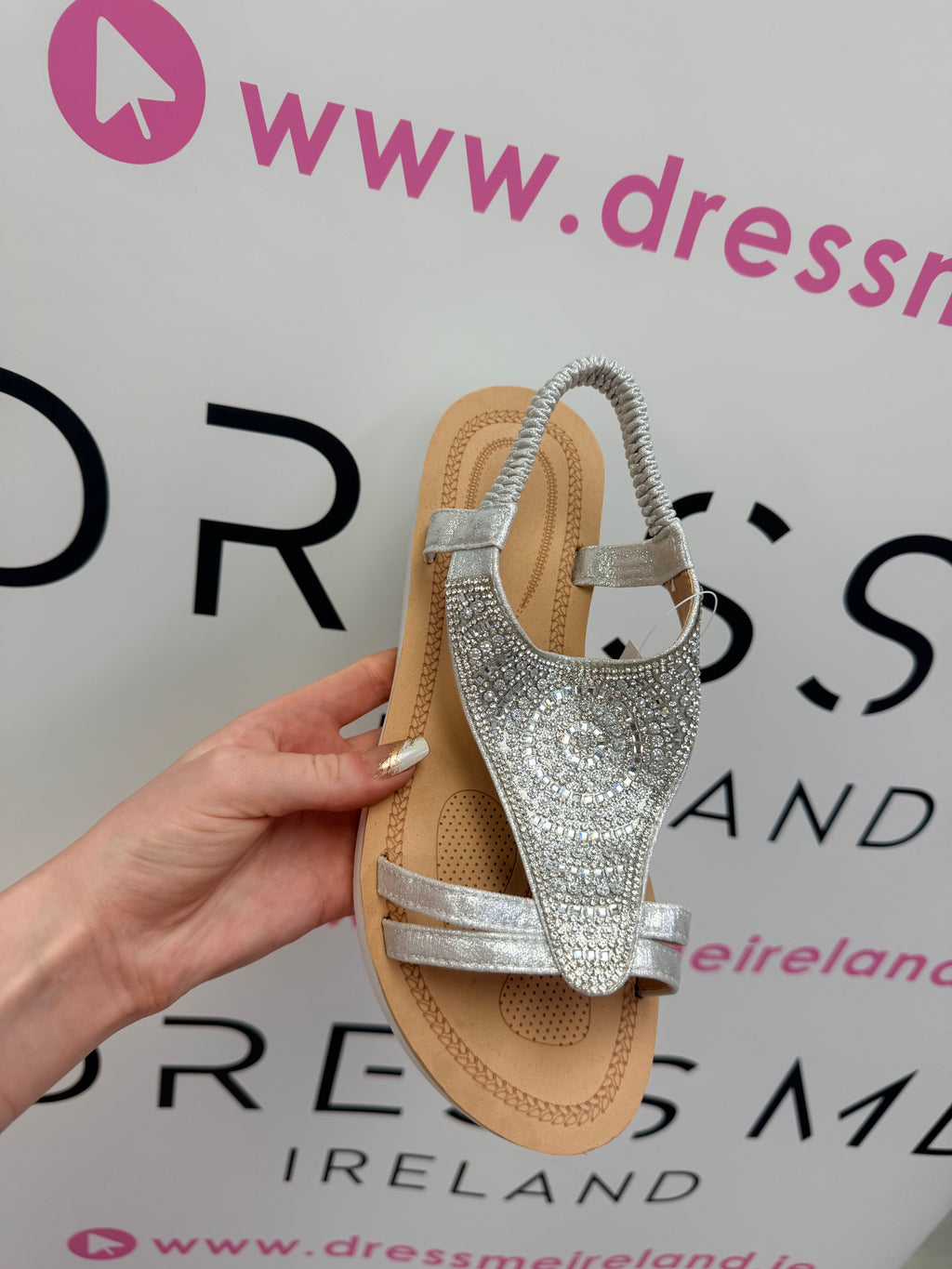 POSY SANDAL IN SILVER