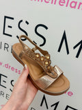 SHERRY SANDAL IN GOLD