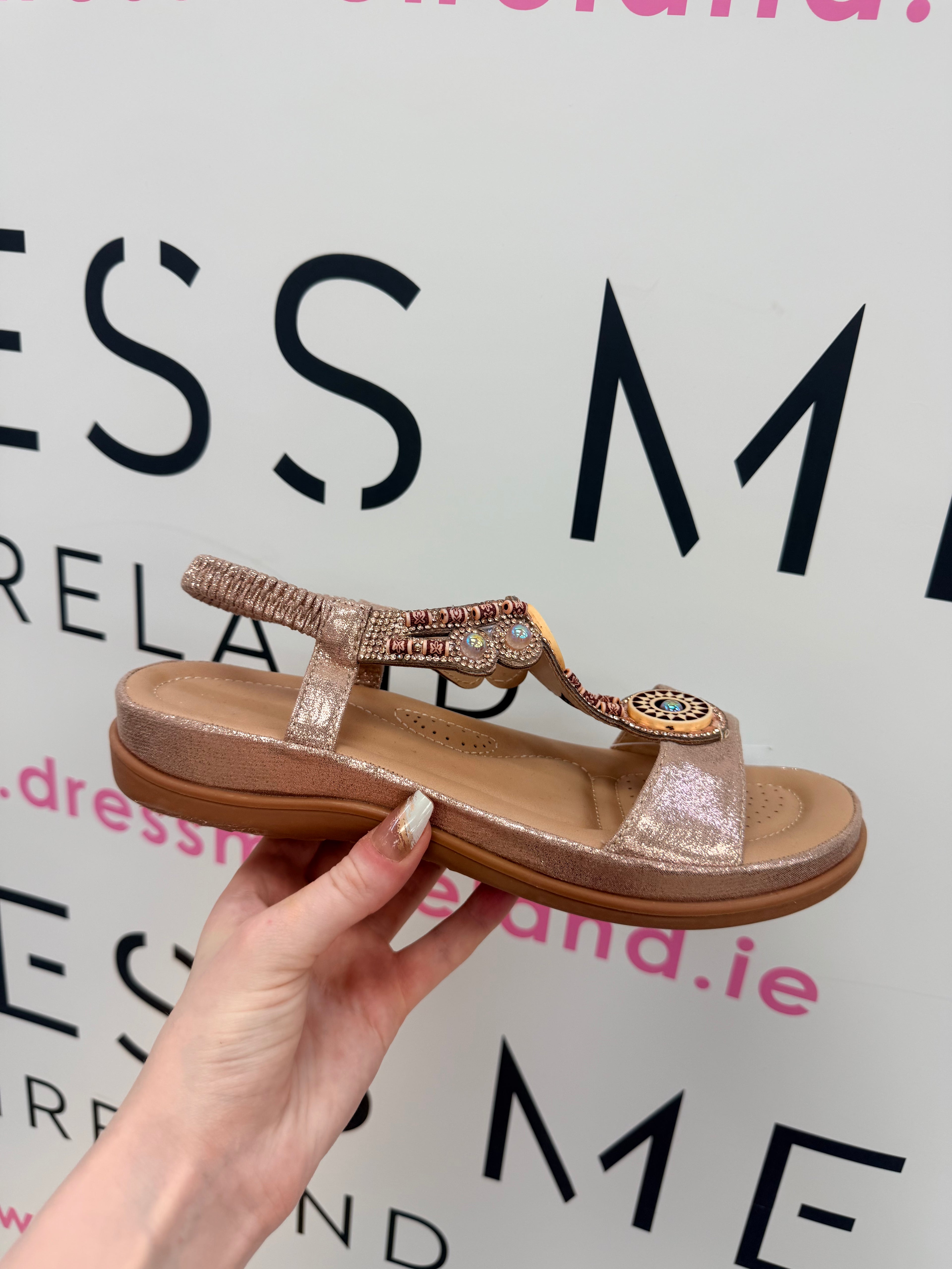 KAMI SANDAL IN ROSE GOLD