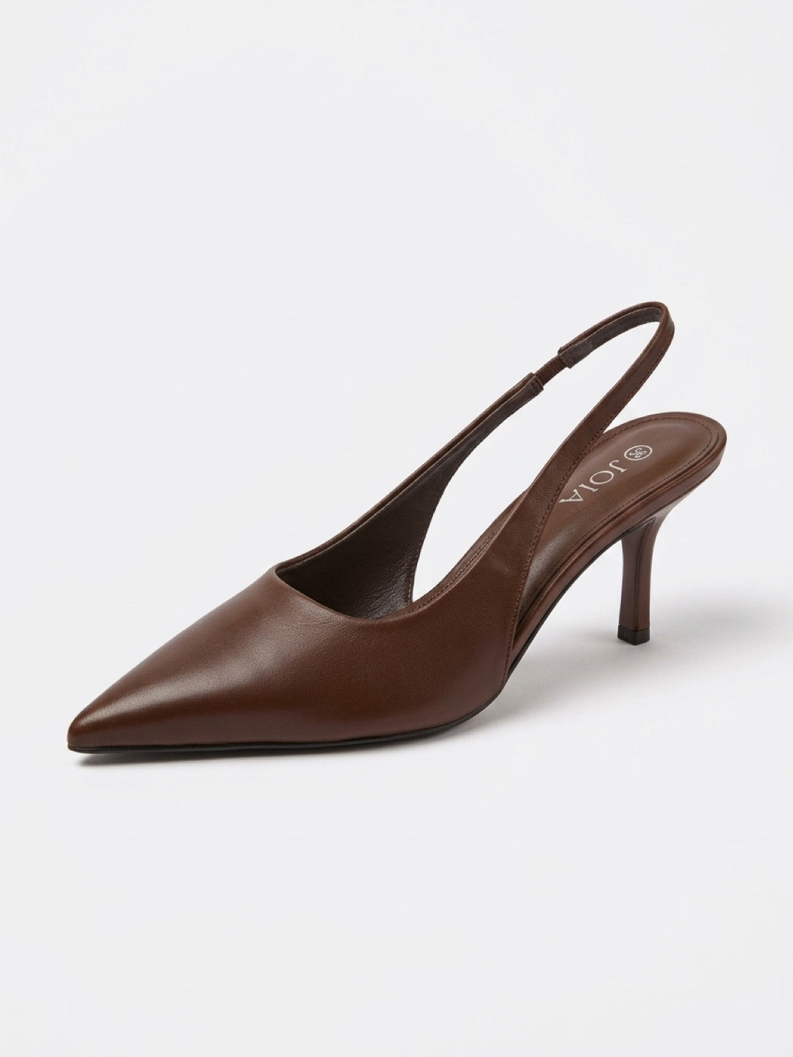 Miranda Slingback Heels – Brown