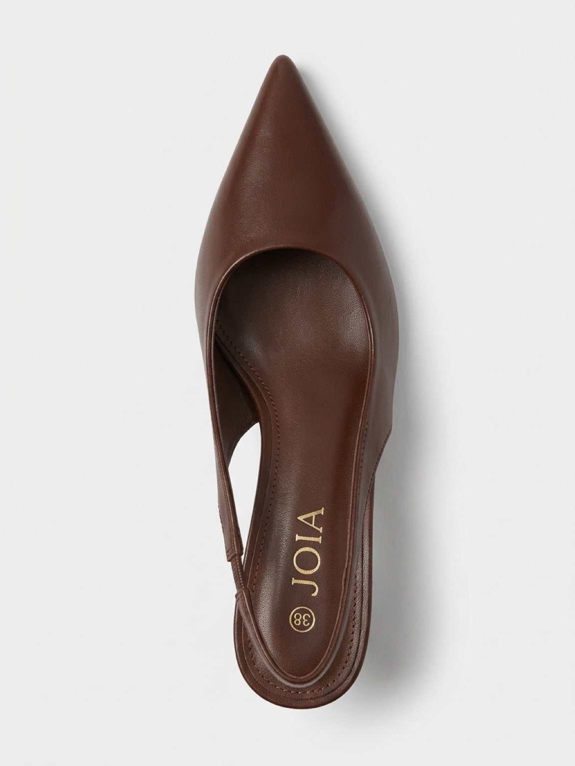 Miranda Slingback Heels – Brown