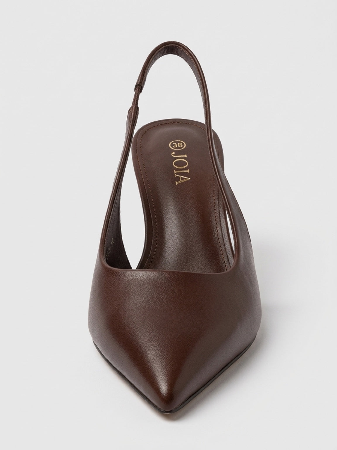 Miranda Slingback Heels – Brown