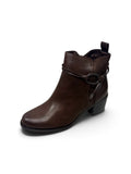 Everly Brown Block Heel Ankle Boots