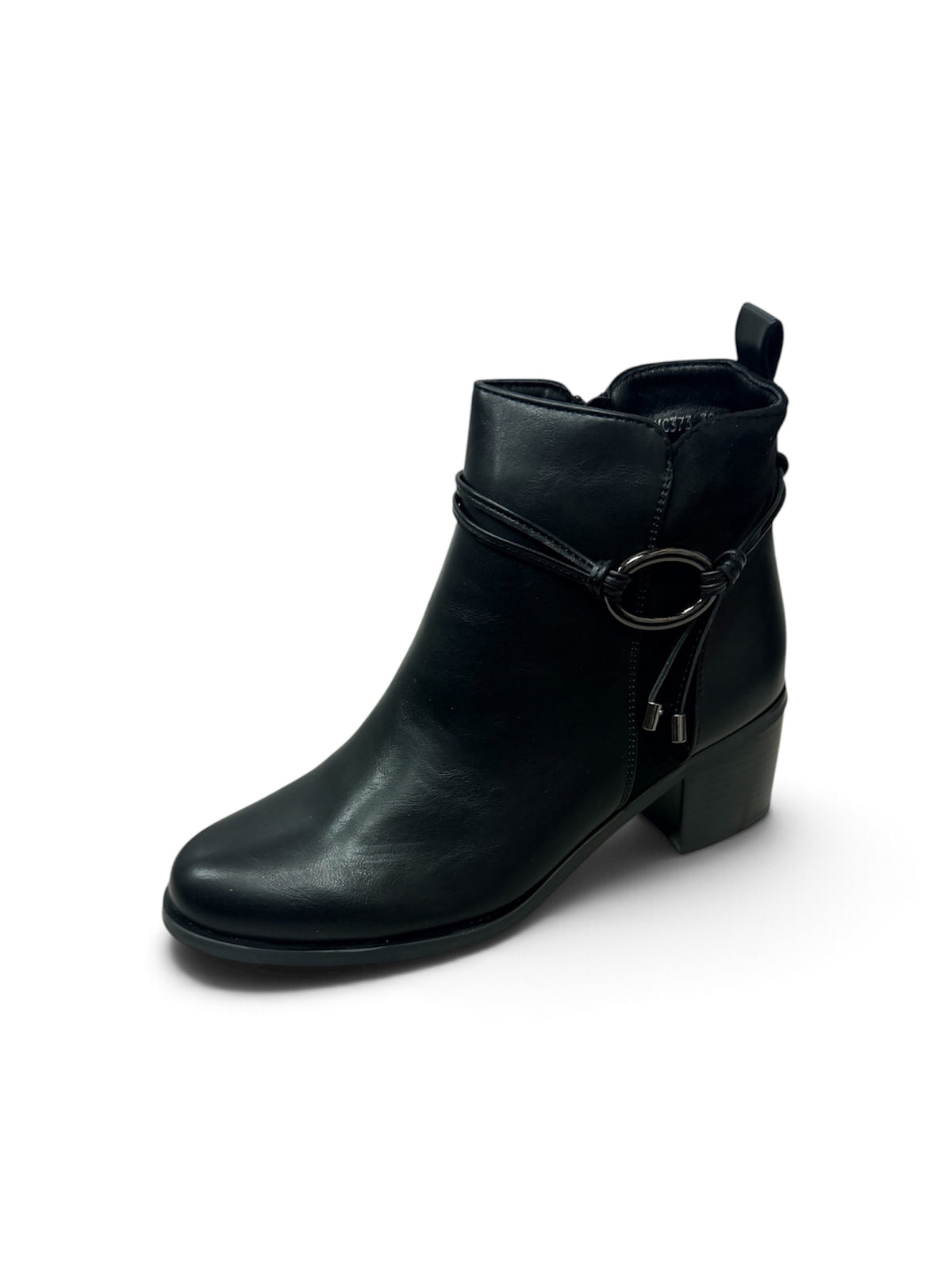 Everly Black Block Heel Ankle Boots