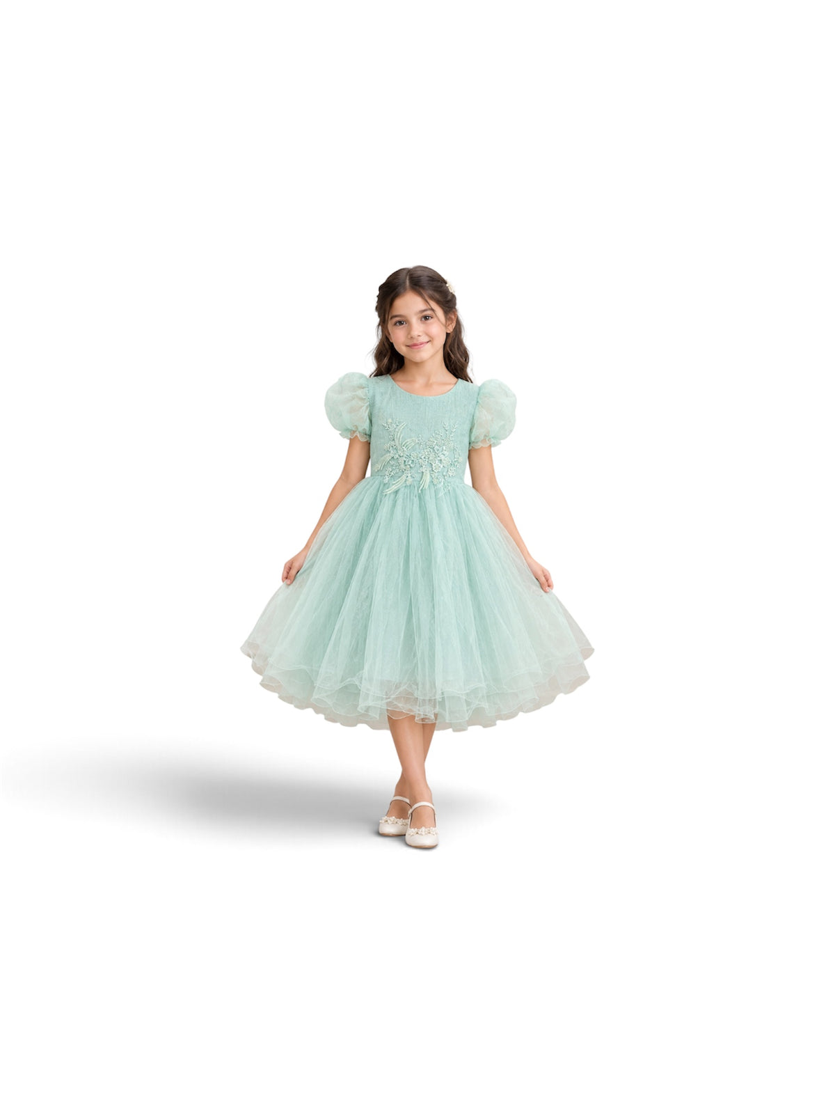 Robyn Kids Dress Green