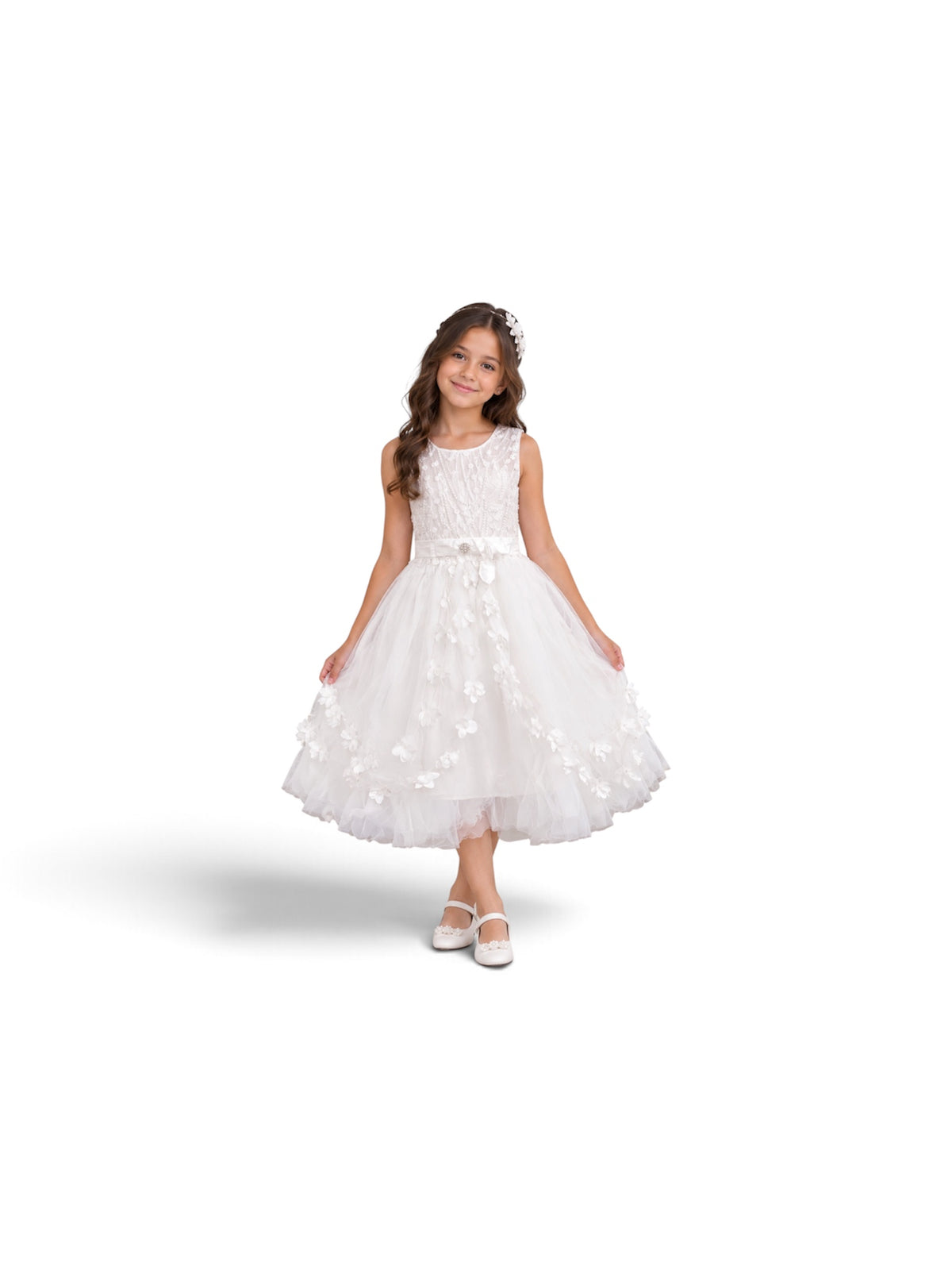 Millie Kids Dress White
