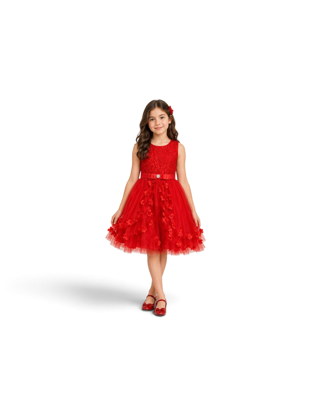Millie Kids Dress Red