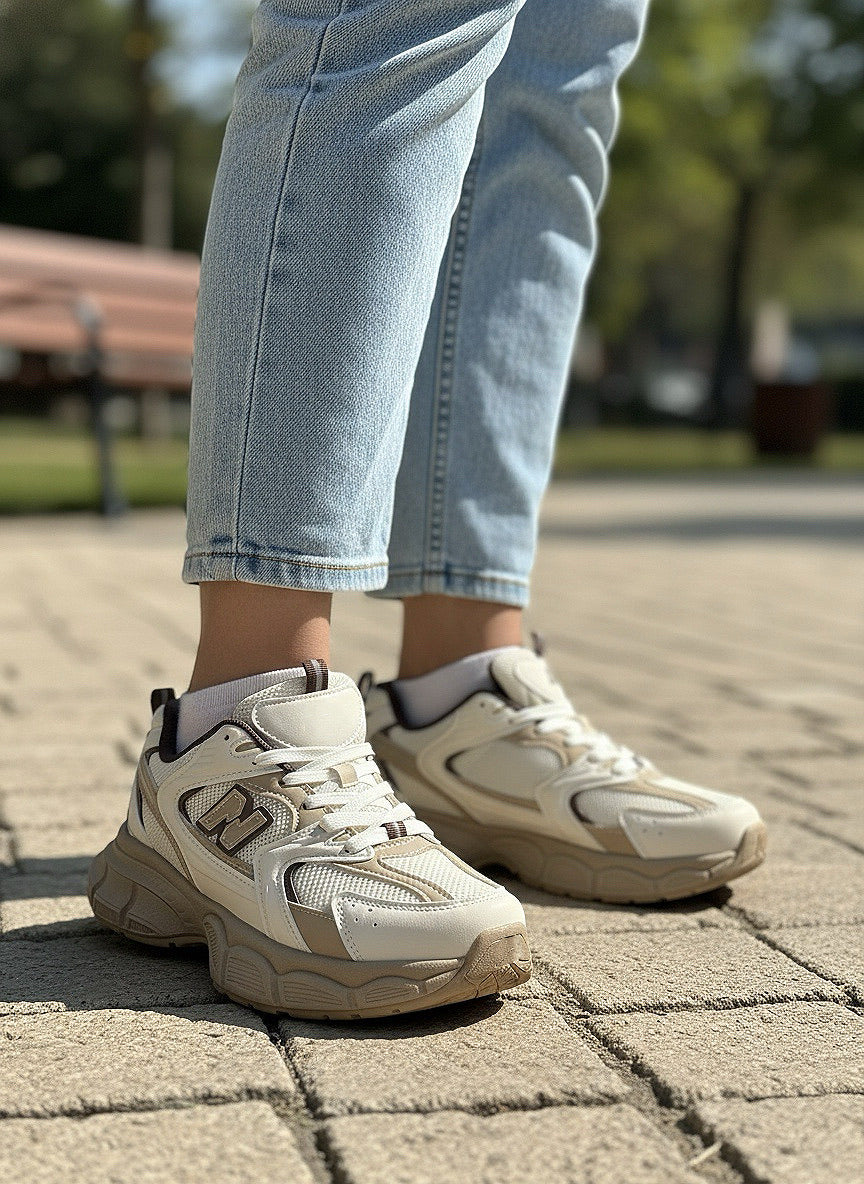 Annmarie Khaki Chunky Trainers