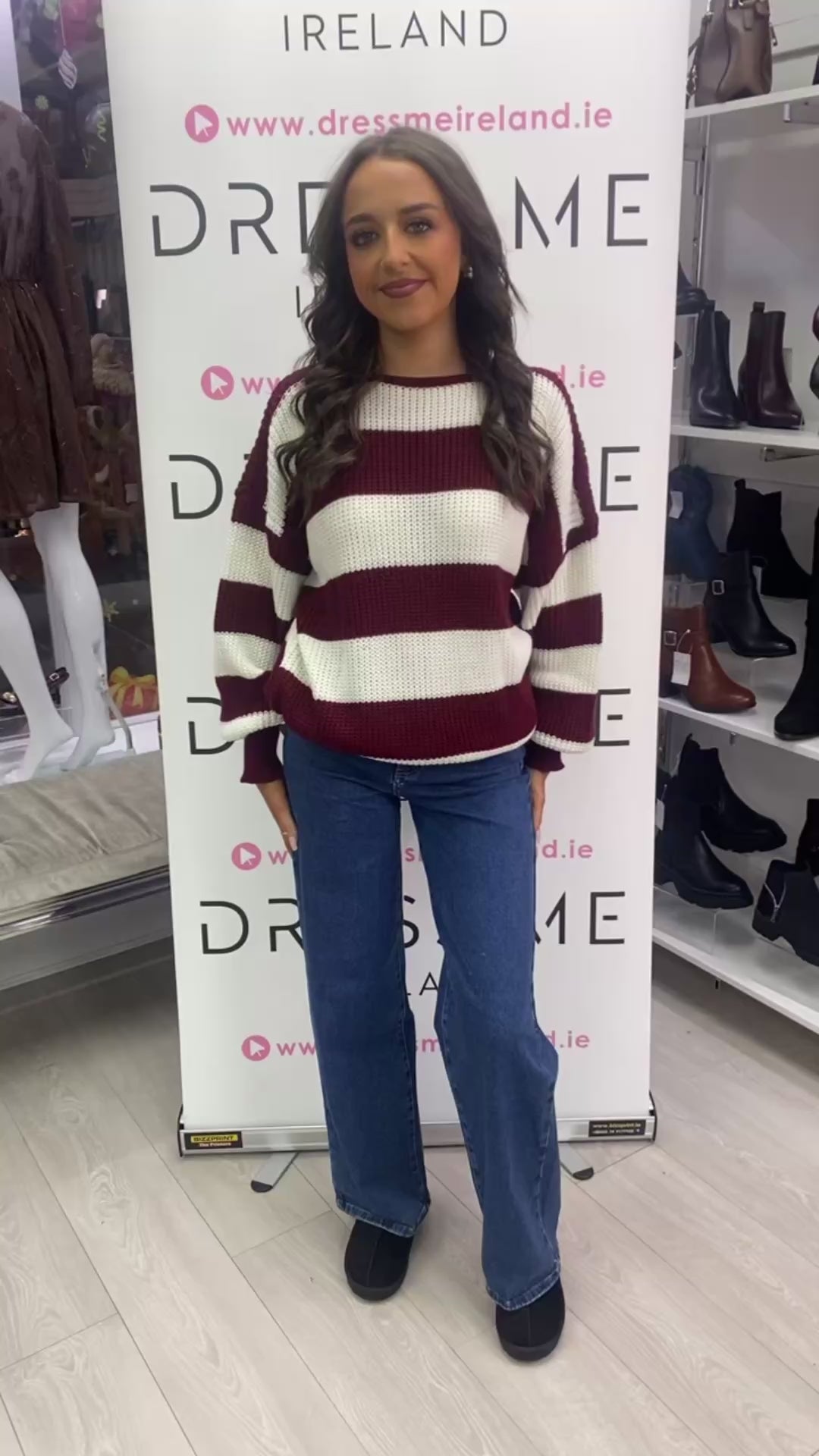 ZARA JUMPER - BURGUNDY