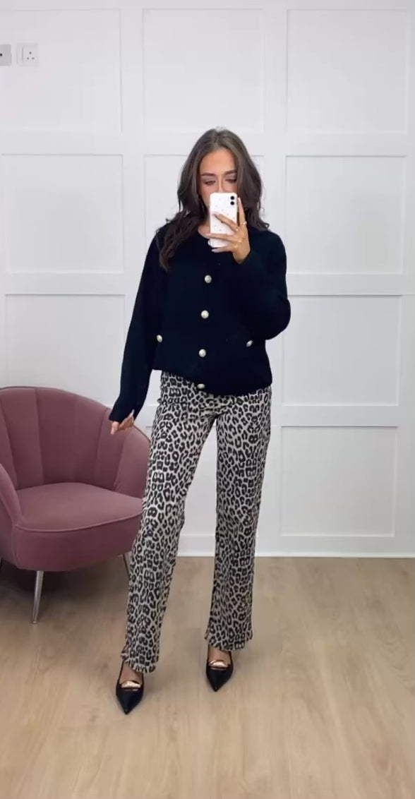 VALERIE BLACK CARDIGAN